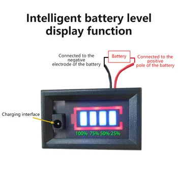 1/2/3/4S Lítium-Indikátor Úrovne nabitia Batérie Kapacity Modul Ni-MH 11.1 V, 12V 12,6 V LED Displej Elektrické Vozidlo Batérie Tester