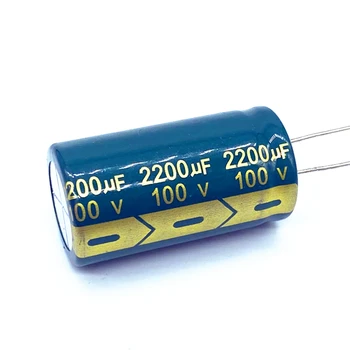 10pcs/veľa 100v 2200UF hliníkové elektrolytický kondenzátor veľkosť 22*40 2200UF 20%
