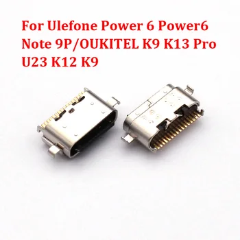 2-10pcs Typ-C, USB Nabíjací Dok Port Nabíjačku Jack Konektor pre Ulefone Napájania 6 Power6/Poznámka 9P/OUKITEL K9 K13 Pro/U23 K12 K9