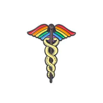 2023 Nové Kúzlo Dúhy Had Stick Brošňa Faraóna Rainbow Kovové Znak Neckpin Darček Veľkoobchod