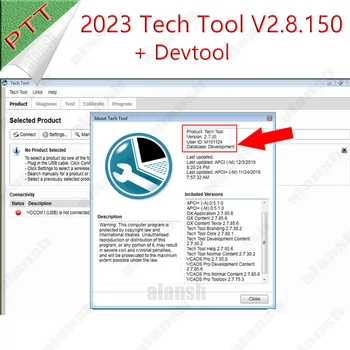 2023 Premium Tech Nástroj PTT 2.8.150 V2.8 V2.7.116 on-Line Aktualizácia VCADS Developer + Devtool Plus 2.7 + APCI + Nitro
