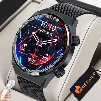 2023New NFC EKG Smart Hodinky Mužov 1.39 Palcový HD Veľký displej Fitness Tracker 100+pohyb režimy Bluetooth Hovor Nepremokavé Smartwatch