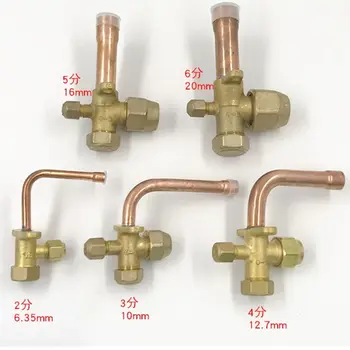 3 spôsob 4 spôsob servisný ventil pre klimatizácia montáž zadnej strane vysokého a nízkeho tlaku, klimatizácia, uvoľniť ventil