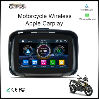 5 Palcový Prenosný GPS Navigačný Motocykel Nepremokavé Displej Moto Bezdrôtový Apple Carplay Android Auto IPS GPS Obrazovku IPX7