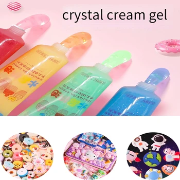 50g Crystal Cream Gel Telefón Prípade DIY Simulácia Tortu Materiál Package Príslušenstvo, kancelárske potreby Príslušenstvo Detí Tvorivosť