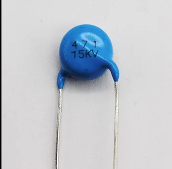 50PCS-Vysoká frekvencia modrá keramické čip kondenzátor 15KV 471K 470pF vysokého napätia napájania keramické dielektrikum kondenzátora