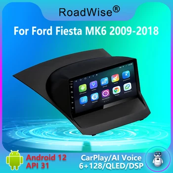 8+256 autorádio Pre Ford Fiesta MK6 2009 - 2018 Android 12 Multimediálne Stereo Carplay Navi 4G Wifi, GPS, DVD 2 Din 2DIN Autoradio