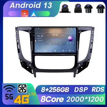 9 Palcový Auto Obrazovke Android, 13 Pre Mitsubishi L200 5 2015 - 2019 Auto Rádio Multimediálny Prehrávač Videa Navigáciu Stereo