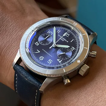 Air Force piloti import Shi Ying chronograf pohyb VK64 hodinky.