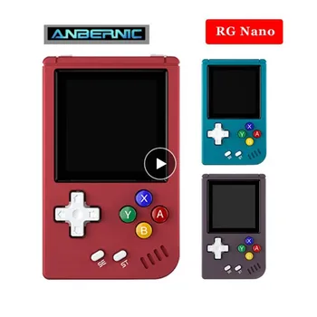 ANBERNIC RG Nano Mini Prenosné hracie Konzoly 1.54 Palcový IPS Displej RGNano Prenosné Vreckové Retro Video Hry Hráč Box Deti Darčeky
