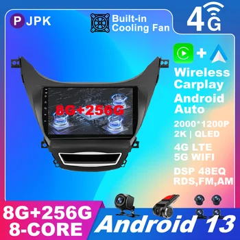 Android 13 Na Hyundai Elantra 5 JK 2010 - 2015 autorádio, RDS Autoradio Bezdrôtový Carplay Auto Multimediálne Stereo ADAS DSP AHD BT