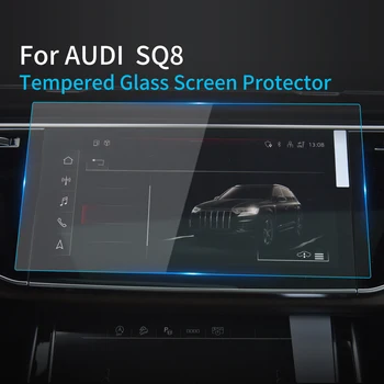Auto Samolepky Navigáciu Screen Protector Pre Audi SQ8 2023 Carplay Tvrdené Sklo Ochranný Film Prístrojovej dosky Auta GPS Príslušenstvo