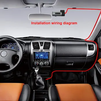 Car Video Recorder Detekcia Pohybu HD 1080P Auta DVR Slučky Nahrávanie Auto Kamera 140 Stupňový Výhľad Uhol Parkovanie Monitor, WiFi