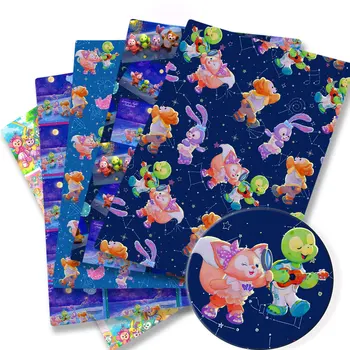 Disney duffy a kamarátom Cartoon Textílie Hot Ručné Šitie Patchwork Prešívanie Baby Šaty Domov List Vytlačený Textílie Textílie Deti