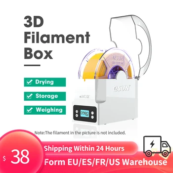eSUN abiword-plugin-grammar 3D Tlač Vlákna Box Vlákna Skladovanie Držiteľa Vedenie Vlákna Suché Meranie Vlákna Hmotnosť pre 3D Tlačiarne FDM