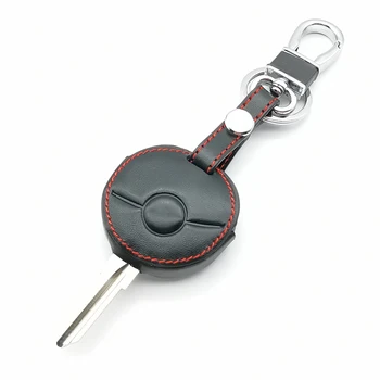 Funkčné Kožené Auto Keychain príveskom Prípade na Mercedes Benz, Smart Fortwo Cabrio Mesto Kríž 1998-2012 Kryt Peňaženky