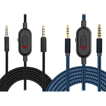 Headset Kábel Predlžovací Kábel pre AstroA10 A40 Headsety Pletená &Ovládanie Hlasitosti Dropship