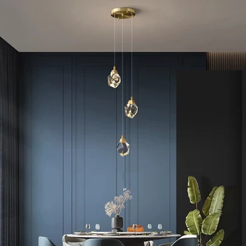 Izba Dekor Led Umenie Luster Prívesok Nordic domáce dekorácie, schodisko, obývacia a jedálenská Lampy, stropné Svetlo vnútorné estetické listry