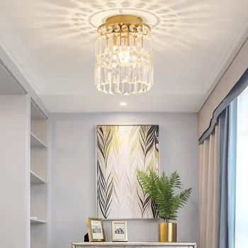 Jmzm Moderné LED Krištáľové Lustre Svietidlo pre Schodisko Schodisko, Svetlá Luxusný Hotel Villa Spálňa Visí Lampa