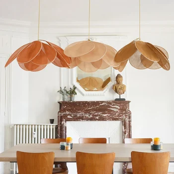 Kreatívne Petal Luster Jedálňou, Obývacej Izby, Spálne, Jedálenský Stôl Lampa Cafe Bar Textílie Umenie