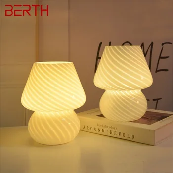 LÔŽKO Stmievač Tvorivé stolná Lampa Súčasného Húb Stolná LED Svetlo pre vnútorné Spálne Dekorácie