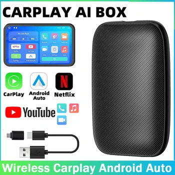 Mini Ai Box Káblové Bezdrôtové CarPlay Android Auto Na Netflix YouTube, Android Uzavretý Systém Pre Ford Mercedes VW Honda, TOYOTA