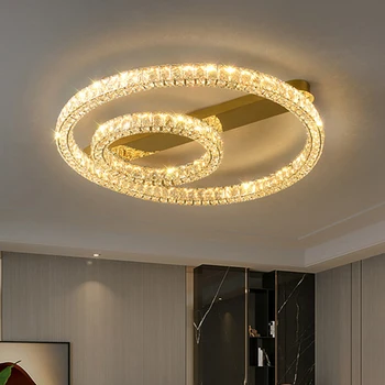 Moderné crystal stropné svietidlo tvorivé obývacia izba lampa svetlo luxusné jednoduché spálňa lampa led Nordic izba lampa