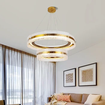 Moderné Kruhu LED Lustre Luxusných Domov Visí Prívesok Osvetlenie Obývacia Izba Jedáleň Kuchyňa Dekorácie, Lampy AC 110V 220V