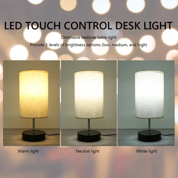 Moderné Nočná Lampa USB Port Fashion Night Ľahký Dotyk Ovládanie Spálňa Okolitého Svetla 3 Výstroj LED Tabuľka Svetlo pre Obývacia Izba Koľaji