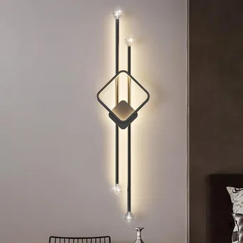 Moderný Minimalistický LED Nástenné Svietidlo Svetlá Pre Spálne Posteli Obývacia Izba Bar Grille Gauč Lobby, TV joj, Svetelné Dekorácie
