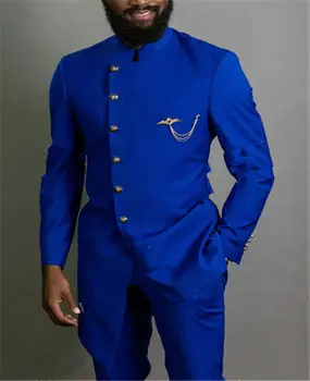 Najnovšie Dizajn Muži Obleky Smoking Slim Fit Prom Kostým Homme Sako Kabát Nohavice 2 Ks（Bunda+Nohavice+Kravatu) Módy Obleky Mužov