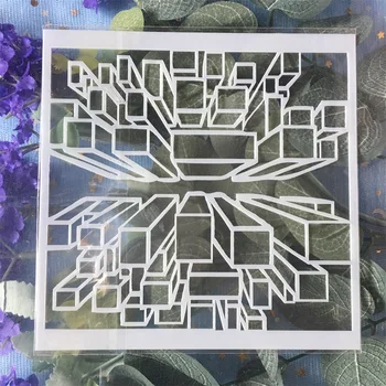 Nové 13cm 3D Cube DIY Plavidlá, Vrstvenie Blany Nástenné Maľby Scrapbooking Razenie Razba Album Šablónu Karty