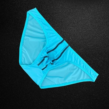 Nové pánske spodné Prádlo Sexy Ice Hodvábne Nohavičky Ultra-Tenké Priedušná Bikini spodnej Bielizne pre Mužov Superior Spodky Lete Plus Veľkosť M-XXL