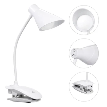 Oko Práv Lampy Prenosné Klip na Stôl Svetlo Led Stmievateľné USB Nabíjateľné Flexibilný Krk Svorka Lampa na Čítanie Práca
