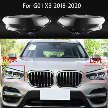 pre -BMW X3 G01 2018 2019 2020 Auto Svetlometov Kryt Jasný Objektív Svetlomet Tienidlo Shell (Ľavá Strana)