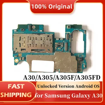 pre Samsung Galaxy A30 A305F A305FD A305G SM-A305F Doske Pôvodné Odomknutý s Čipmi MB Logic Board Systém Android