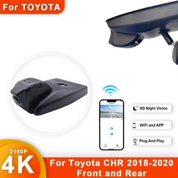 Pre Toyota C-H CHR 2018-2020 4K HD Dash Cam pre Auto Fotoaparát Záznamník Dashcam WIFI Auta Dvr Záznamové Zariadenia Príslušenstvo
