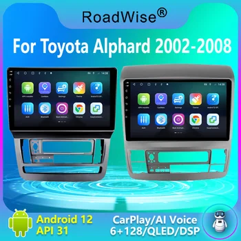 Roadwise 2 din Android Multimediálne autorádio Pre Toyota Alphard 2002 2003 2004 2005 2006 2007 2008 2009 4G DSP GPS, DVD BT CarPlay