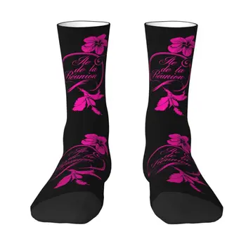 Roztomilý Vytlačené 974 Ostrove Reunion Ibištek Kvety Ponožky pre Mužov, Ženy Úsek Leto Jeseň Zima Margouillat Isle Posádky Ponožky