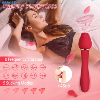 Sania Rose Vibrátor Ženského Klitorisu Vákuové Prísavky Stimulátor Vaginálne Massagers Dospelých Tovaru Vibračné Dildo sexuálnu Hračku pre Ženy