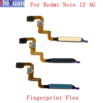 Snímač odtlačkov prstov Tlačidlo Flex Kábel Páse s nástrojmi Pre Xiao Redmi Poznámka 12 4G vypínač Dotykový Snímač Flex Náhradné Diely