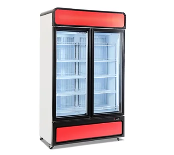 supermarket piť chladenie zobrazenie ukážky chladnička sklenené dvere side-by-side chladničky