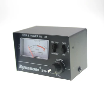SURECOM SW-111 Power Meter 100 Watt SWR pre CB Rádio Anténa pre Test SWR alebo Relatívnu Silu