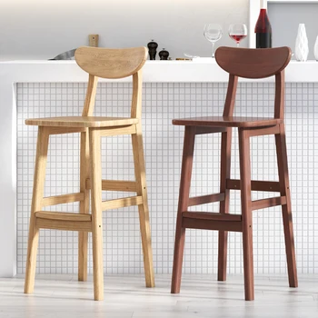 Svetlo luxusná stolička stolička Bar stoličky pre kuchyňa Masívneho dreva bar Dizajnér stoličky, barové stoličky, Moderné počítadlo stolice, bytový Nábytok