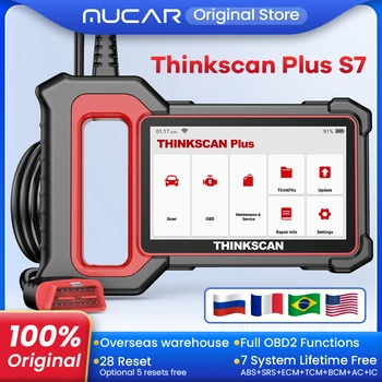 Thinkscan Plus S7 S4 S6 OBD2 Auto Diagnostické Nástroje, ABS/SRS/ECM/TCM/BCM Code Reader Auto obd2 Skener Poruchy DIYers Kód Scan Nástroje