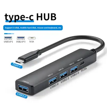 USB C HUB 3.0 Typ-C 3.0 5 Port Multi Splitter OTG Adaptér Pre Macbook 13 15 Vzduchu PC Počítačové Príslušenstvo