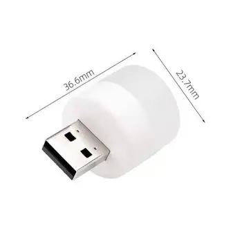 USB Nočné Svetlo s LED, Ideálny pre Power Bank Nabíjanie a Osvetlenie Vášho Priestoru
