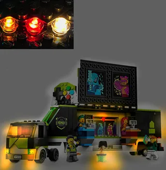 USB Svetlá Nastaviť pre Lego 60388 Mesto Herný Turnaj Truck Stavebné Bloky Tehla-nemusia zahŕňať Lego Model