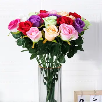 Užitočné Umelý Kvet Realisticky Ohýbať Voľne Atraktívne Vrchol Rastlín Jedálenský Stôl Umelé Ruže Kvet