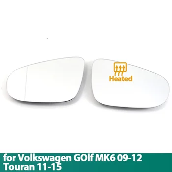 Vyhrievané Jasné, Zadná Strana Zrkadlo, Sklenený Objektív Pre VW Volkswagen Golf 6 MK6 5K 2009-2012 Touran 2011-2015 Náhradné